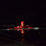 Ice rescue in dry suit